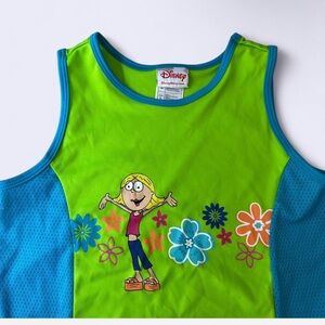 Disney Bright Green and Blue Tank Top